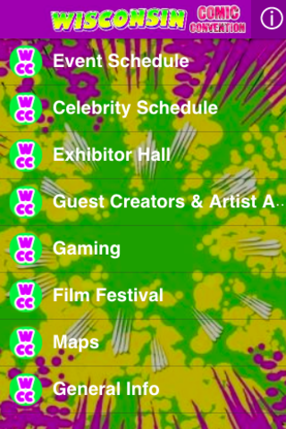 Wisconsin Comic Convention Captura de pantalla 1