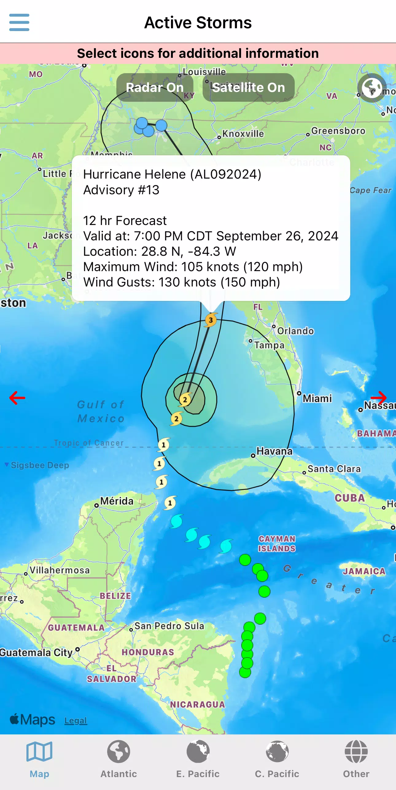 Tropical Hurricane Tracker應用截圖第2張