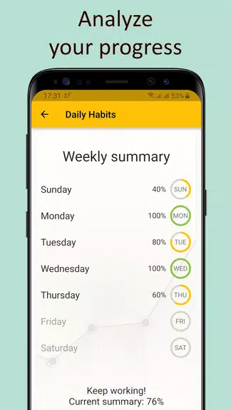 Schermata Daily activities tracker 3