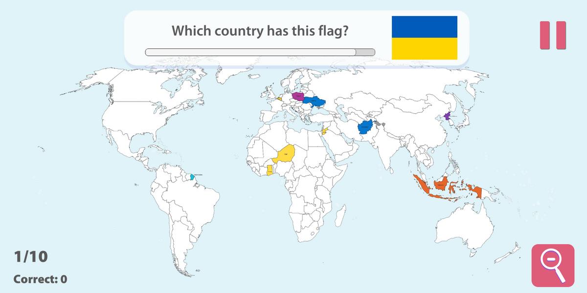 StudyGe－Weltkarte Geographie Screenshot 1