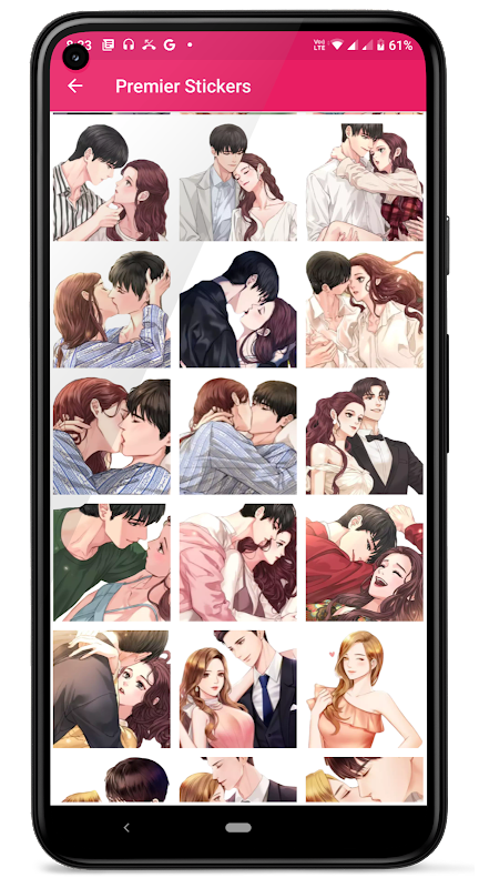 Kiss Me Love Stickers: Kiss Me Wallpaper Tangkapan skrin 3