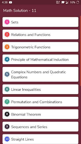 Schermata Class 11 Maths Solution NCERT 1