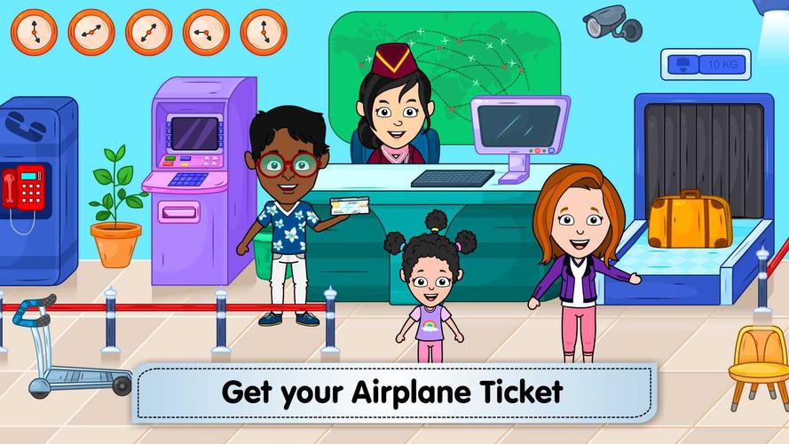 ティジ空港:キッズの私の飛行機ゲーム スクリーンショット 2