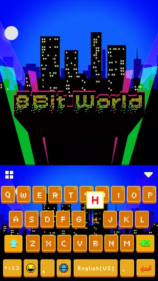Fundo do Teclado bitworld Captura de tela 1