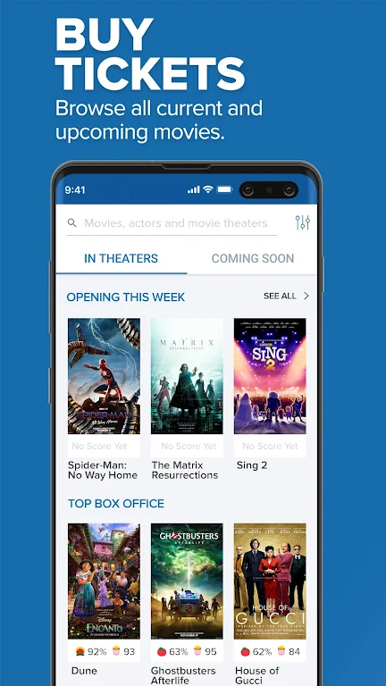 Flixster ဖန်သားပြင်ဓာတ်ပုံ 1