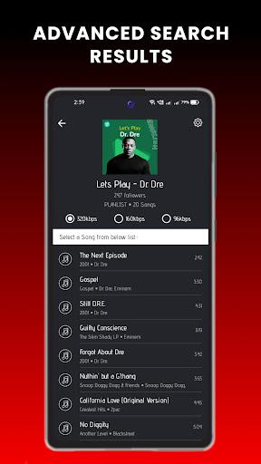 GetMp3 - Mp3 music downloader Ảnh chụp màn hình 2