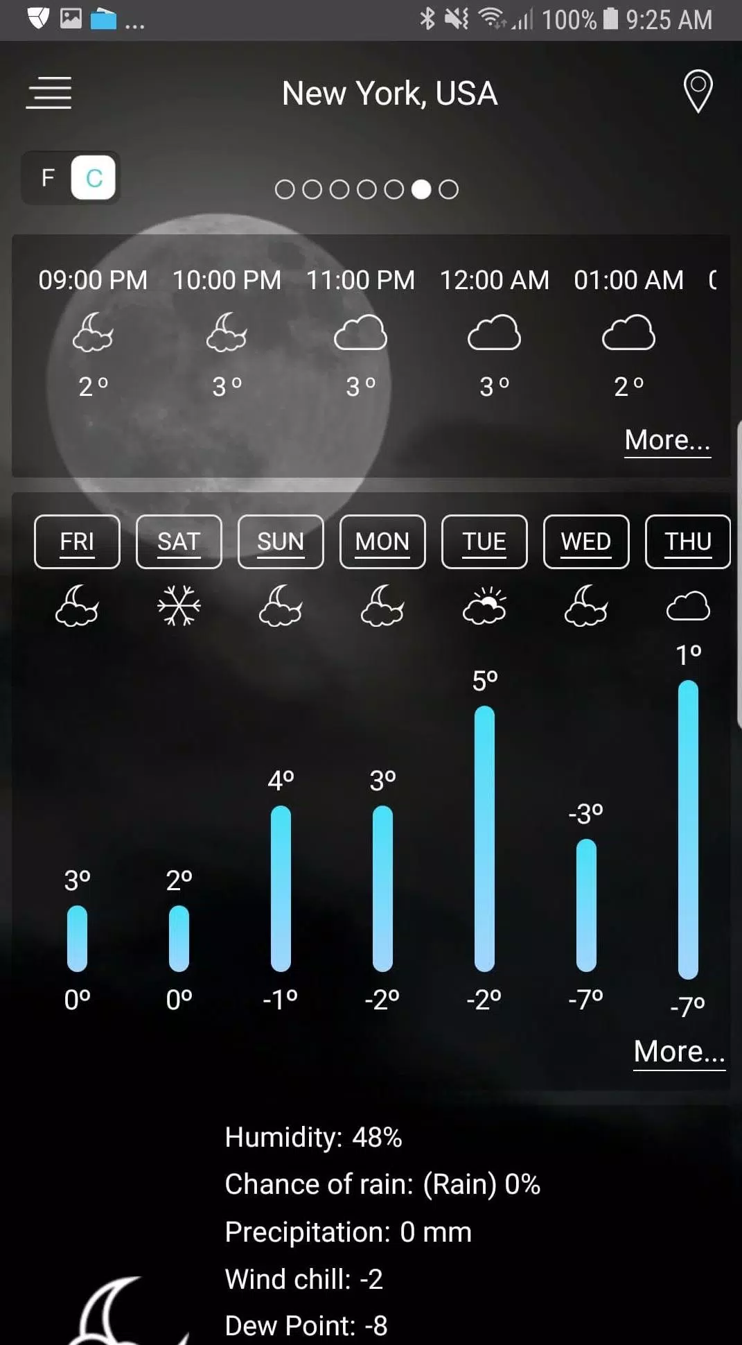 Weather app スクリーンショット 2