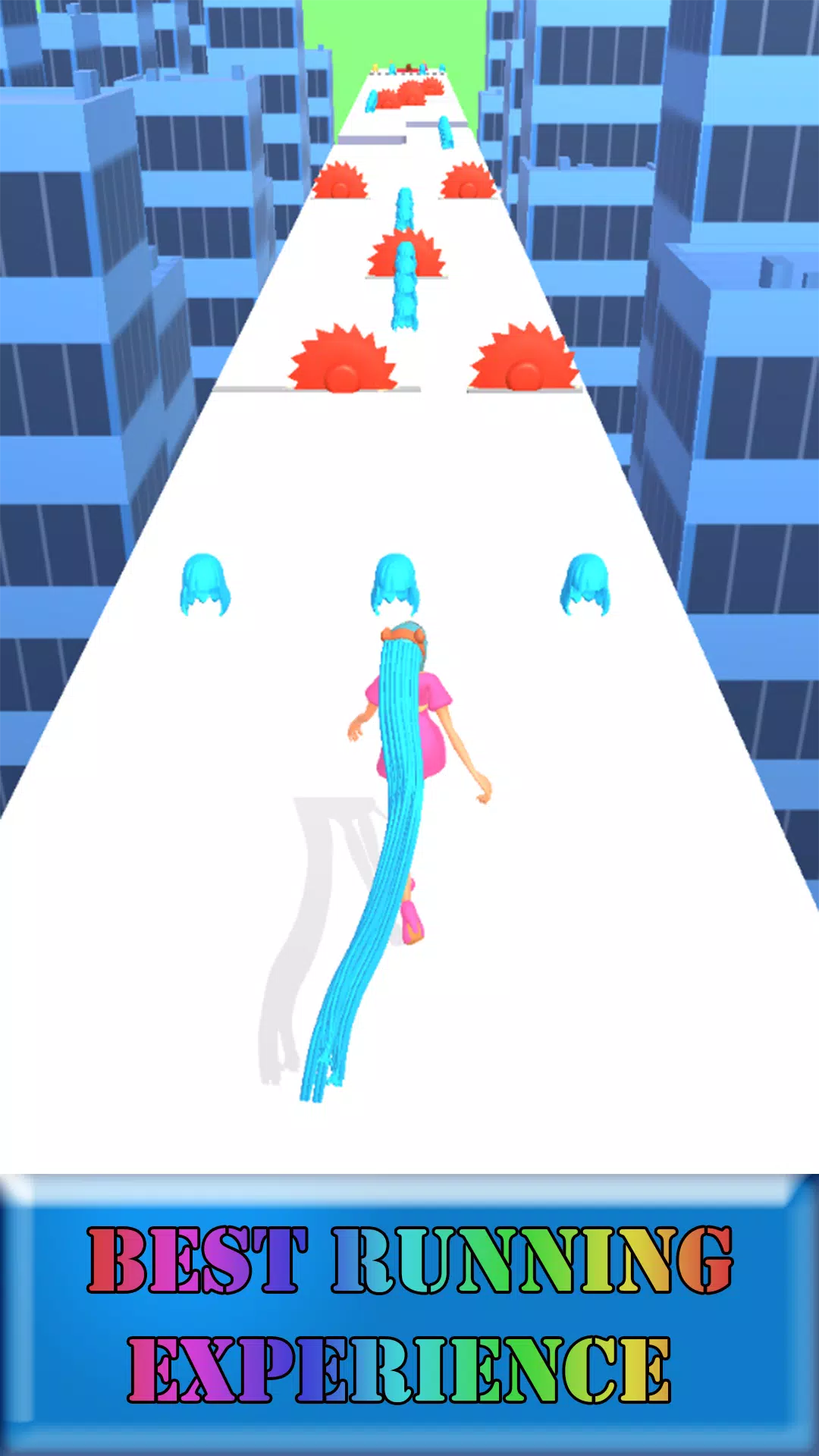 Hair Run 3D Captura de tela 1