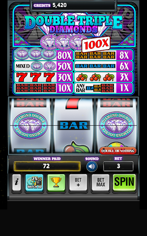 Schermata Diamond Deluxe Casino - Free Slot Machines 3