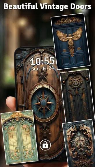 Vintage Door Lock Screen スクリーンショット 3