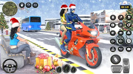 Superhero Bike Taxi Bike Games ภาพหน้าจอ 4