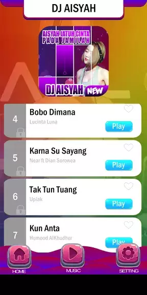 Piano Tiles DJ Aisyah Jamilah Zrzut ekranu 2