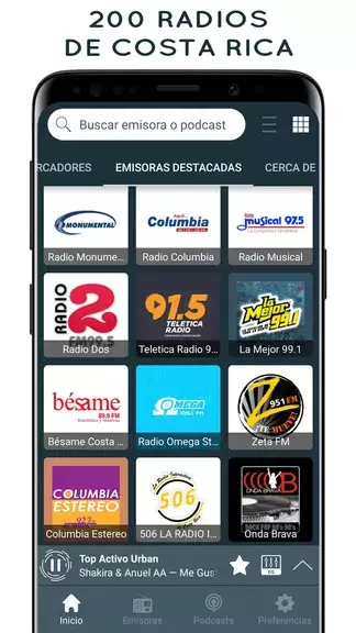 Schermata Radios de Costa Rica Online 1