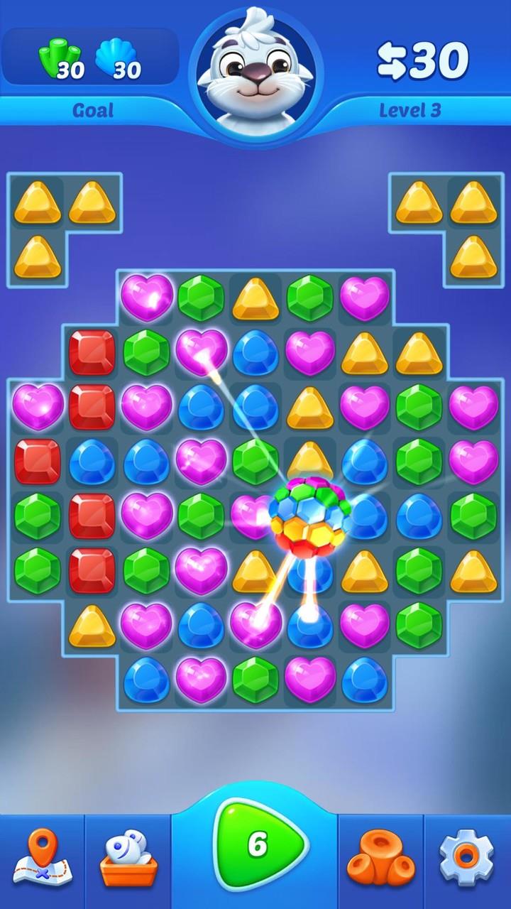 Jewel crush - match 3 game স্ক্রিনশট 2