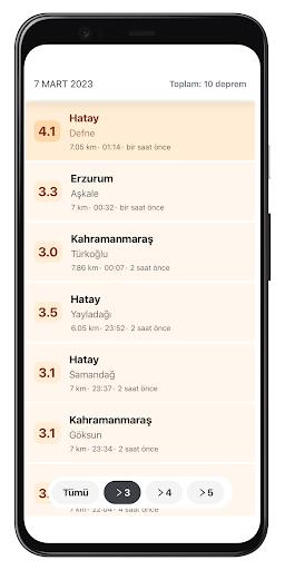 Zelzele Son 100 Deprem Ekran Görüntüsü 2