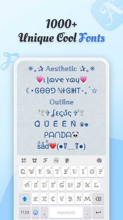 Cool Fonts – Keyboard & Themes Mod應用截圖第2張