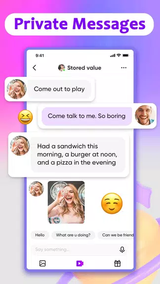 Schermata MatchU-Live, Meet People, Chat 3