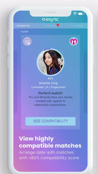 Esync - Singles Dating App Schermafbeelding 4