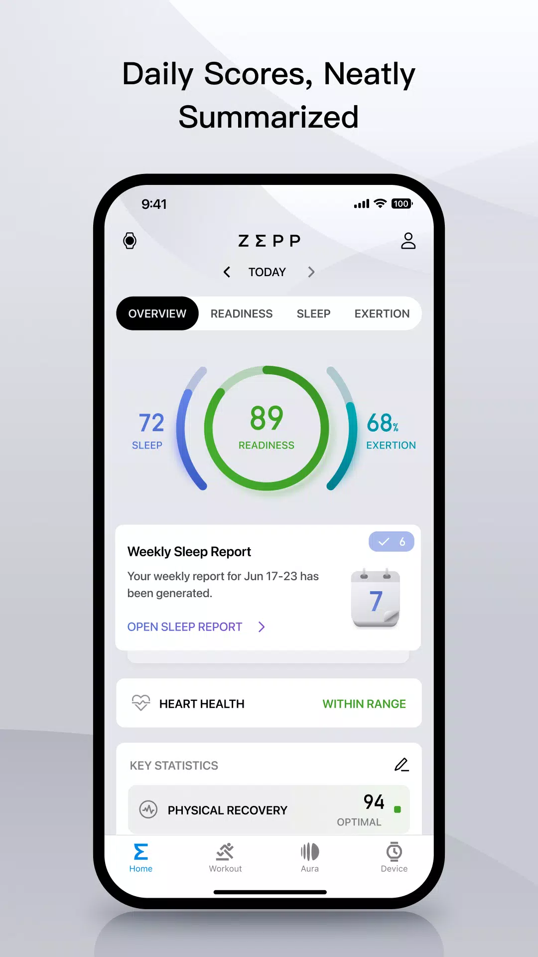Zepp（formerly Amazfit） ဖန်သားပြင်ဓာတ်ပုံ 1