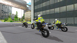 Police Motorbike Simulator 3D Schermafbeelding 2