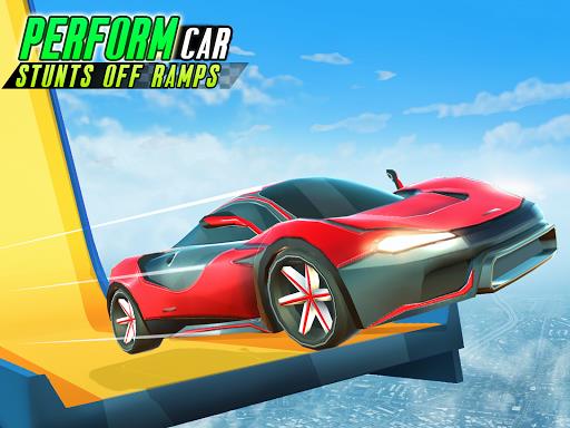 Hot Cars Fever-Car Stunt Races Captura de pantalla 2