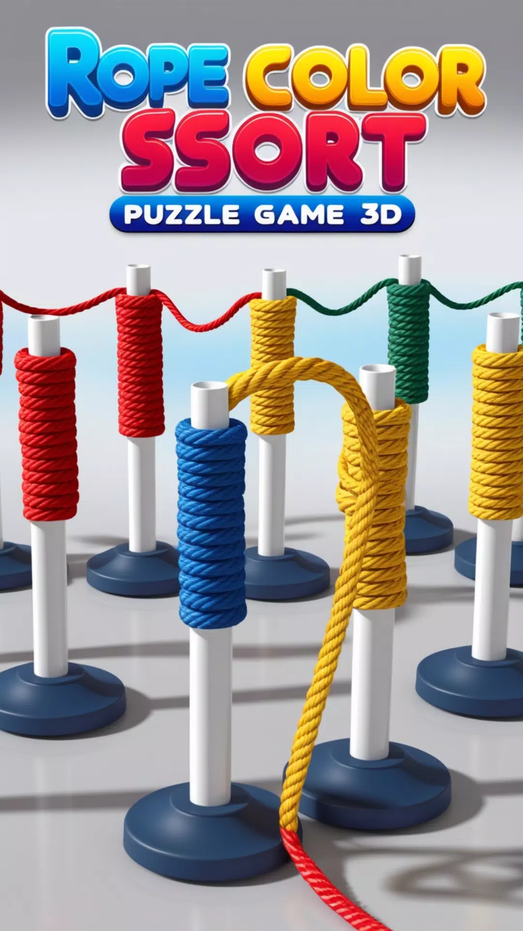 Rope Color Sort Puzzle Game 3D スクリーンショット 4