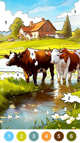 Farm Country Color By Number Screenshot 3