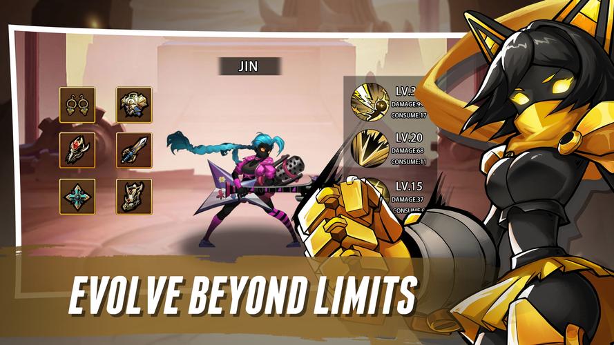 Stickman Master Ⅲ: Idle RPG Captura de tela 2