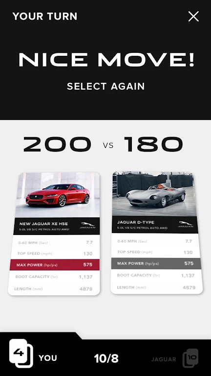 Schermata Jaguar Land Rover Top Trumps 4