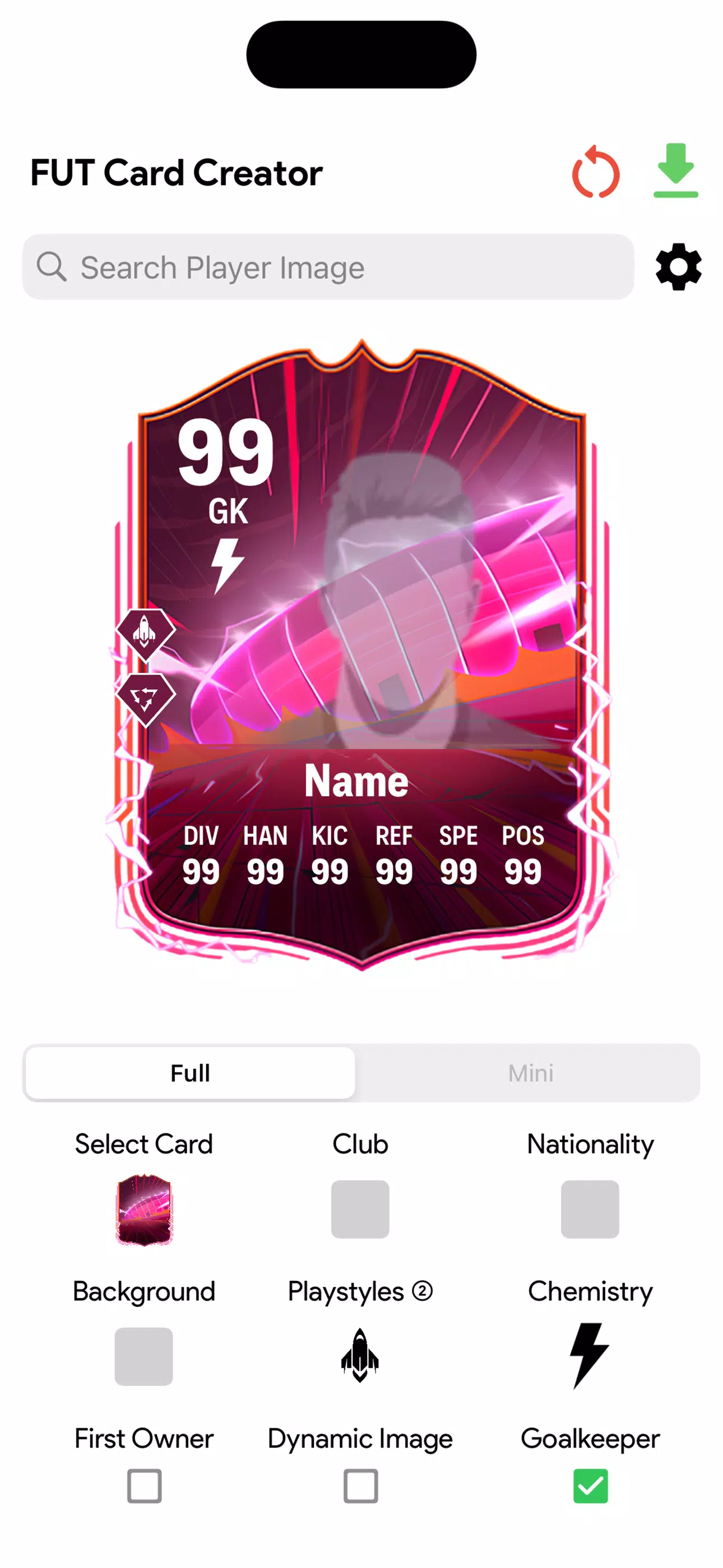 FC Card Creator 25 Screenshot 2