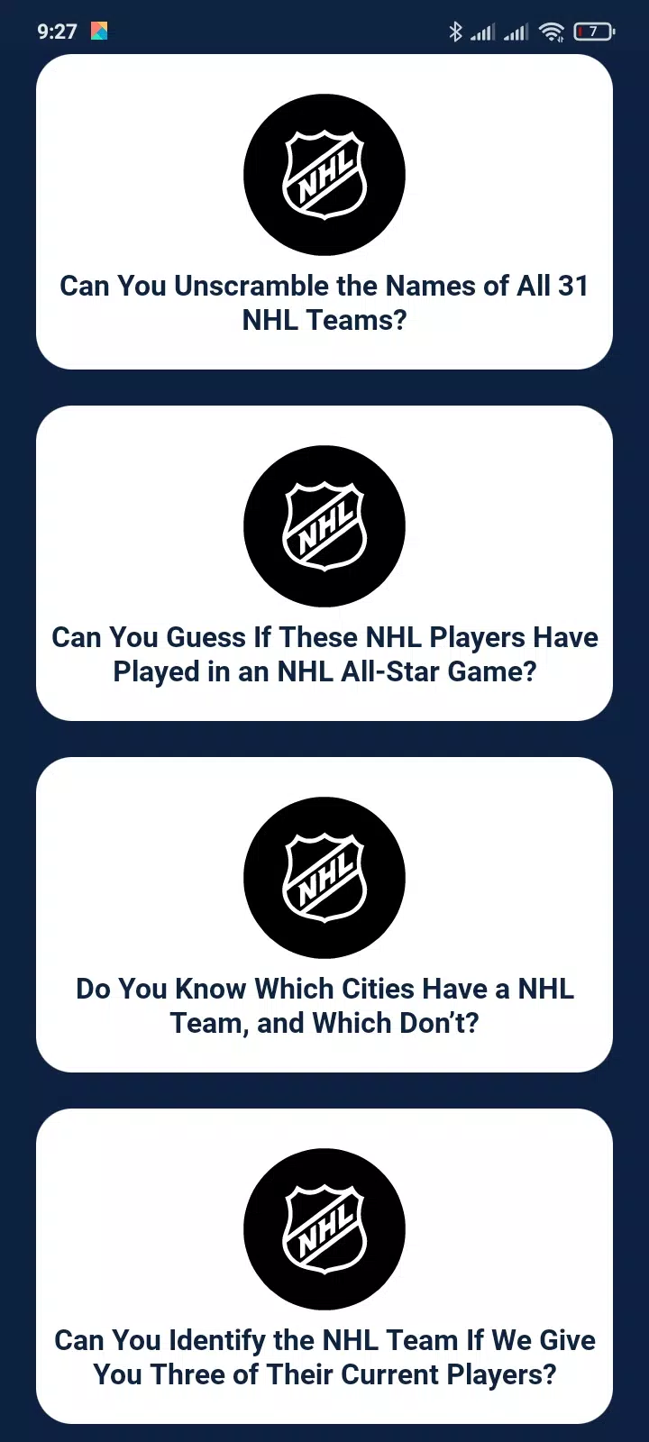 Trivia Game For NHL Addict! ဖန်သားပြင်ဓာတ်ပုံ 1