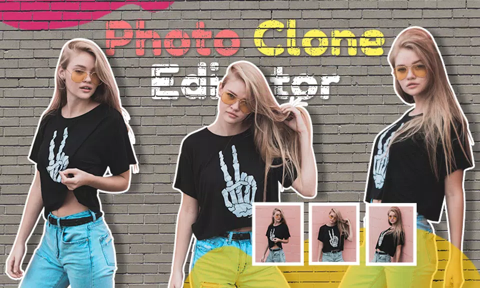 Photo Clone App twins Editor Скриншот 1