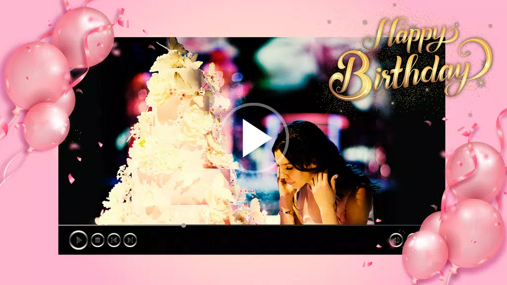 Make Birthday Video With Music ภาพหน้าจอ 3