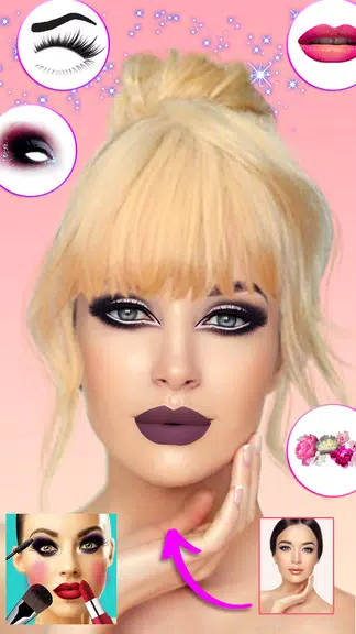 Makeup Camera: Beauty App Captura de tela 3