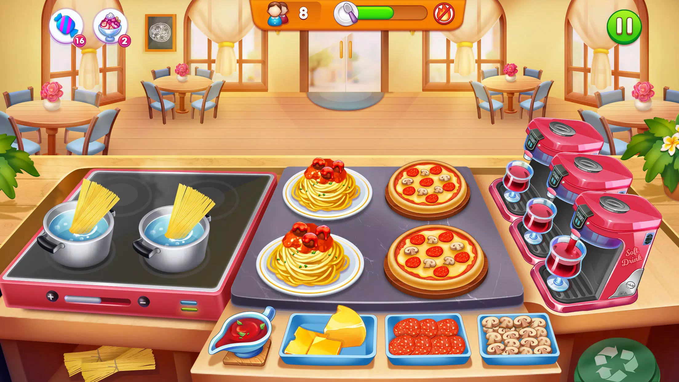 Cooking Restaurant Food Games Zrzut ekranu 2