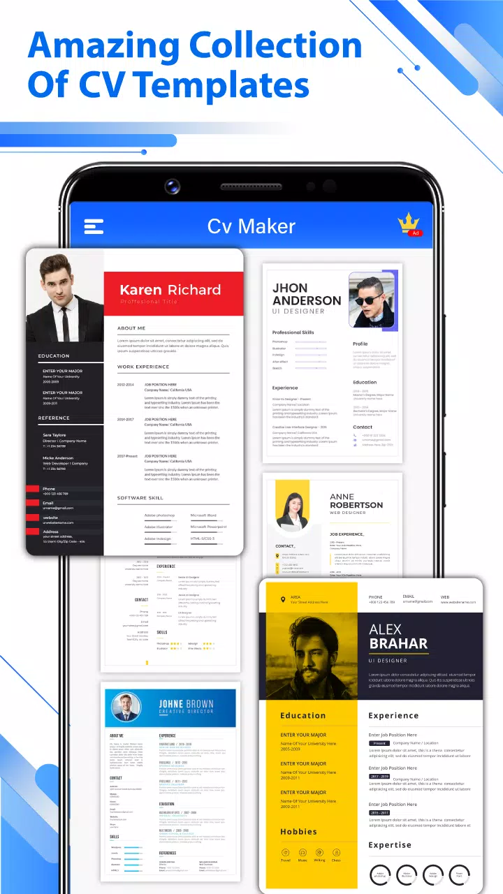 Resume Builder - PDF CV Maker Zrzut ekranu 3