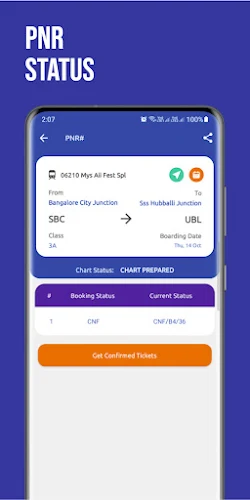 Train Ticket Booking App Ảnh chụp màn hình 2