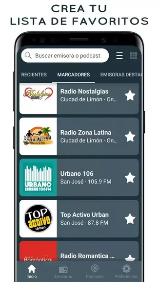 Schermata Radios de Costa Rica Online 3