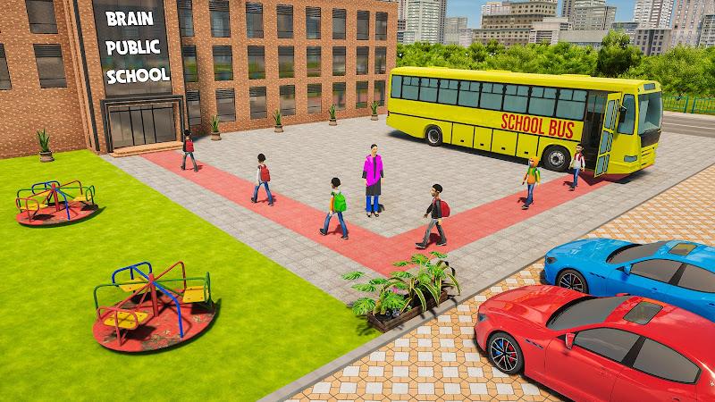 School Bus Driving Games 3D Zrzut ekranu 1