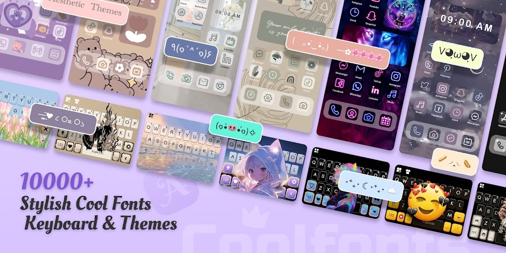 Cool Fonts – Keyboard & Themes Mod應用截圖第1張