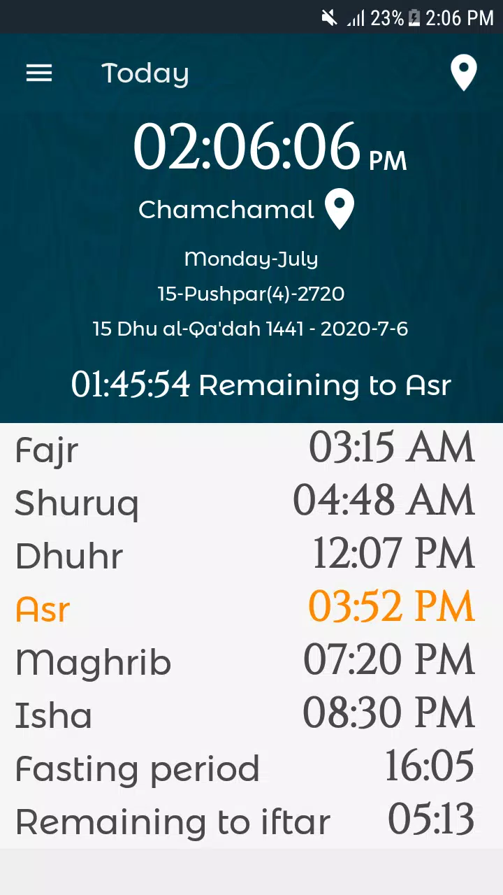کاتەکانی بانگ - Prayer Times Tangkapan skrin 2