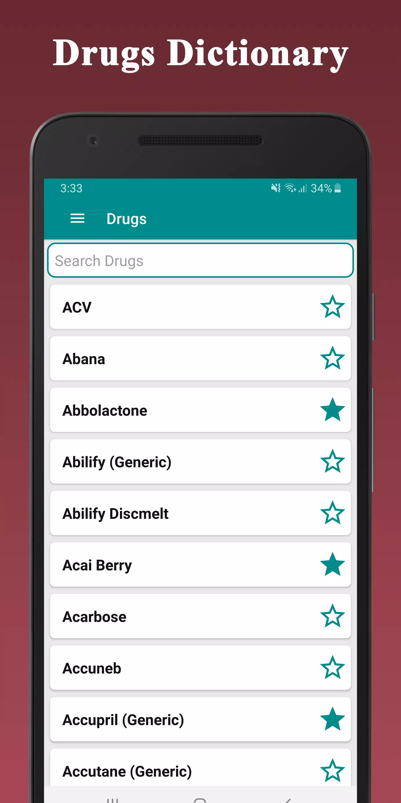 Medical Drugs Dictionary Guide應用截圖第1張