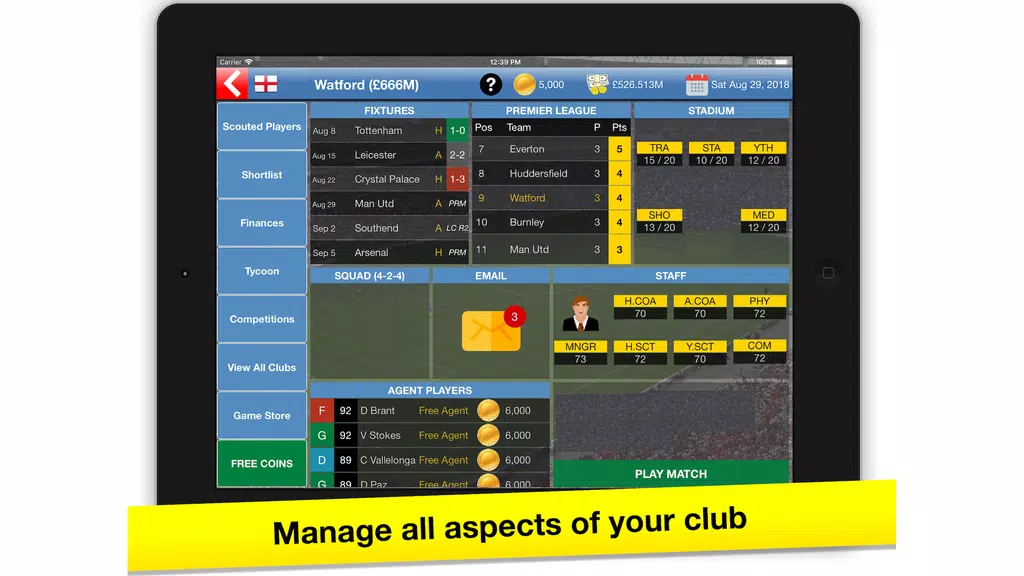Soccer Tycoon: Football Game應用截圖第1張