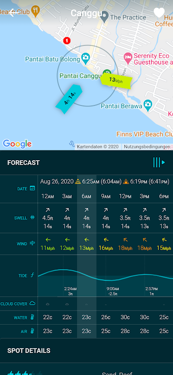 Spotadvisor Surf Forecast Captura de tela 2