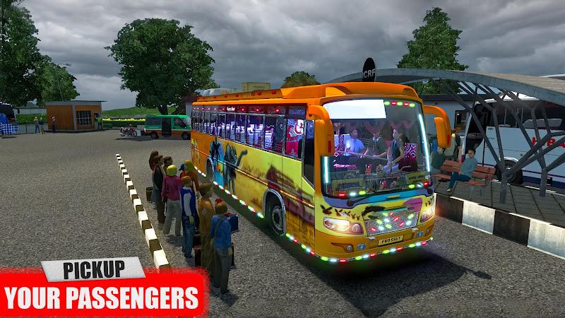 Euro Coach Bus Driving Games स्क्रीनशॉट 2