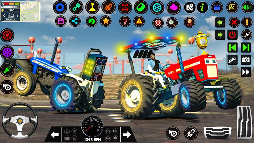 Indian Tractor Tochan Game 3d应用截图第3张