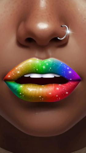 Lip Art Beauty DIY Makeup Game Captura de tela 2