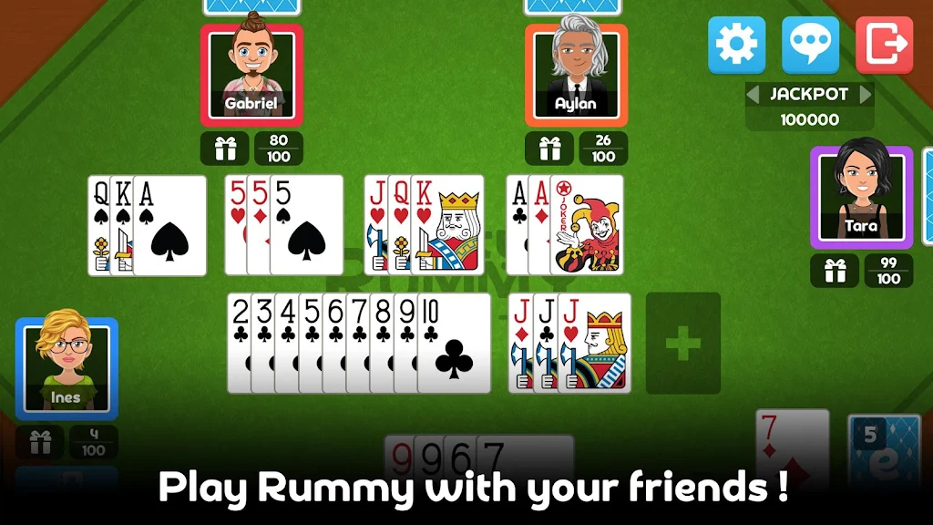 Multiplayer Rummy Game Скриншот 3