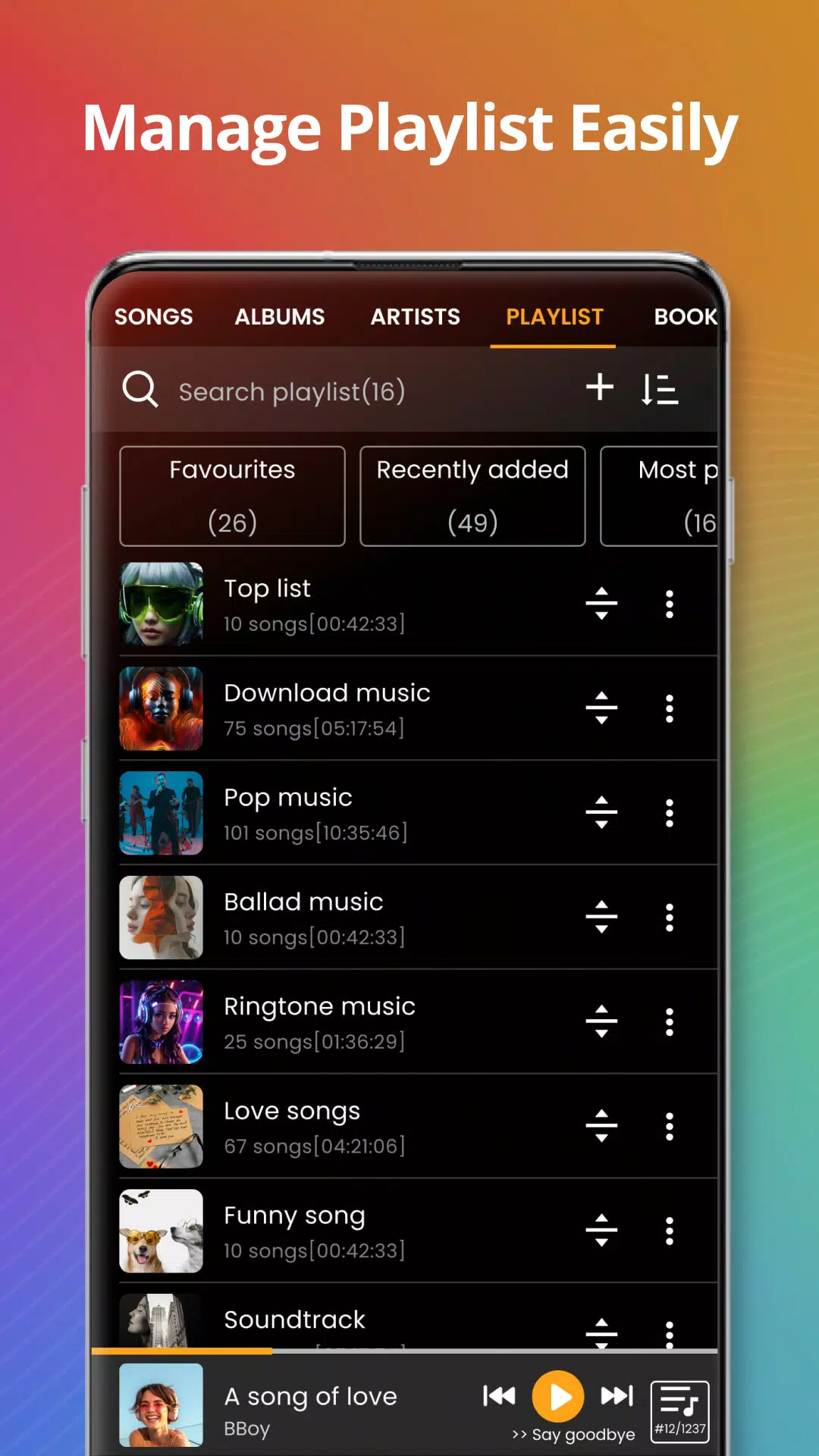 Music player Screenshot 2