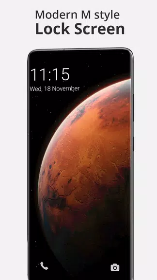 Modern Mi style Lock Screen ဖန်သားပြင်ဓာတ်ပုံ 1